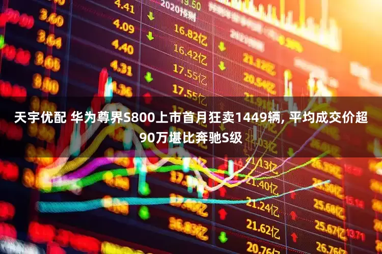 天宇优配 华为尊界S800上市首月狂卖1449辆, 平均成交价超90万堪比奔驰S级